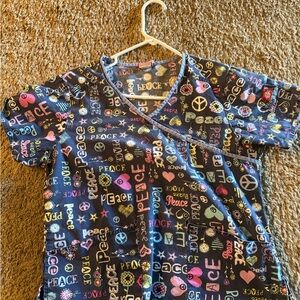 Dickies Multicolor Graphic Scrub Top